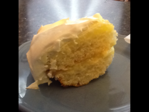 Layered lemon cake 
