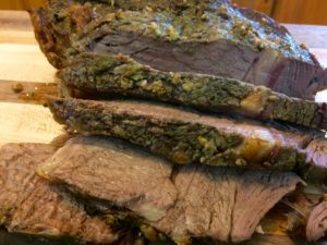 prime rib roast dinner with Yorkshire pudding
