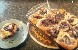 Traditional Newfoundland Cinnamon Blueberry Sticky Rolls