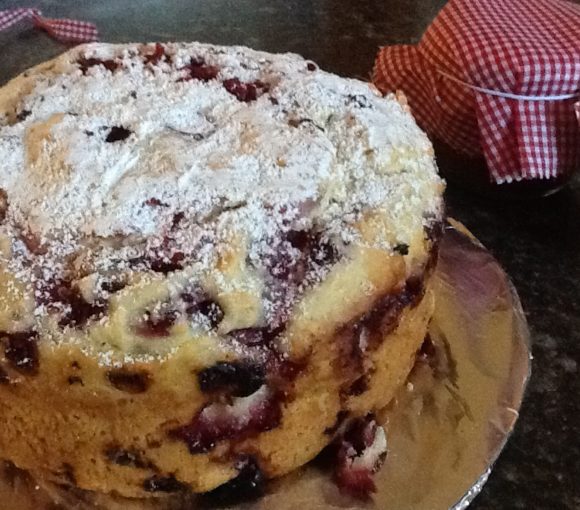 Baked Partridgeberry Pudding