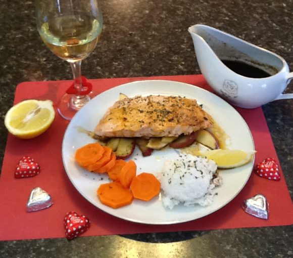 Salmon with Molasses Sauce