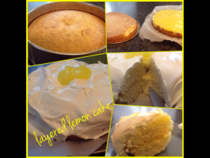 Layered lemon cake 
