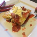 Traditional Newfoundland Rhubarb and Strawberry Cobbler 