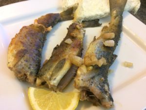 Pan Fried Pond Trout
