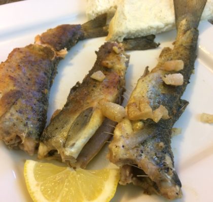 Pan Fried Pond Trout