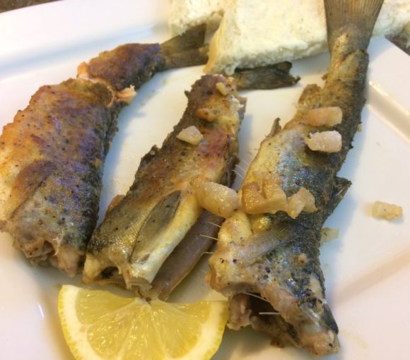 Pan Fried Pond Trout