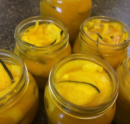 Mustard Zucchini Pickles