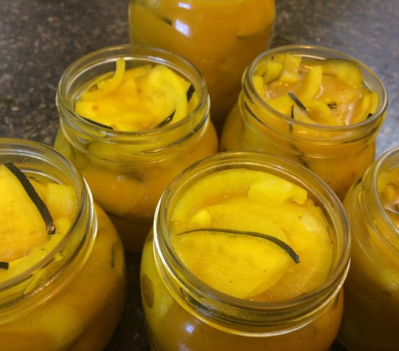 Mustard Zucchini Pickles