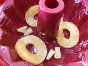 Upside down pineapple bundt cake