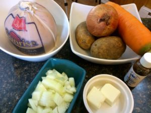 Traditional Newfoundland Bologna Gravy and Boiled Potatoes