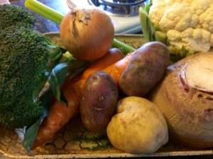 prime rib roast dinner with yorkshire pudding