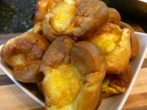 prime rib roast dinner with yorkshire pudding