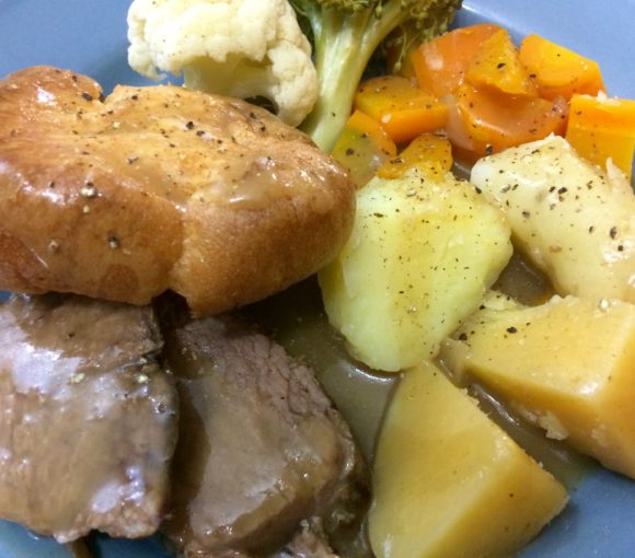 Prime Rib Roast Dinner with Yorkshire Pudding