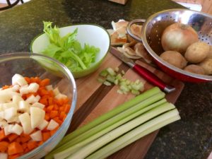 Homemade chicken soup