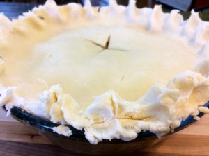 Pork Chops, Onions, and Gravy with Pastry