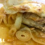 Pork Chops, Onions and Gravy with Pastry