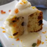 Easter Pudding with White Cream Sauce 