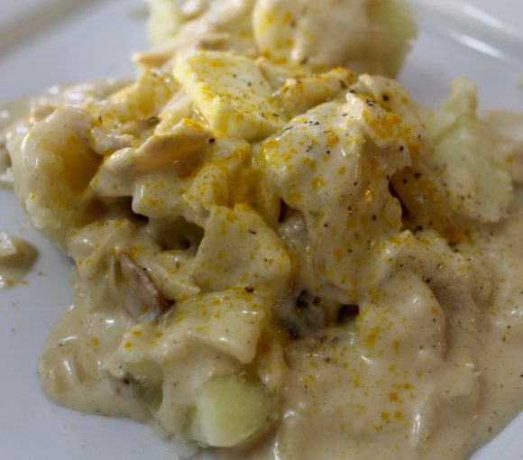 Creamed Codfish-from salted cod