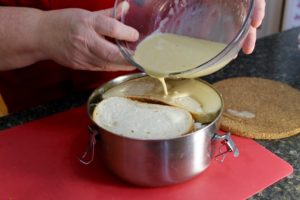 white bread cod pudding