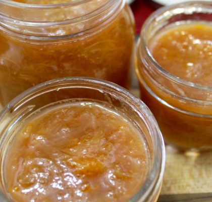 Rhubarb and Apricot Jam