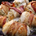 Bacon Wrapped Stuffed Cod Fillets 