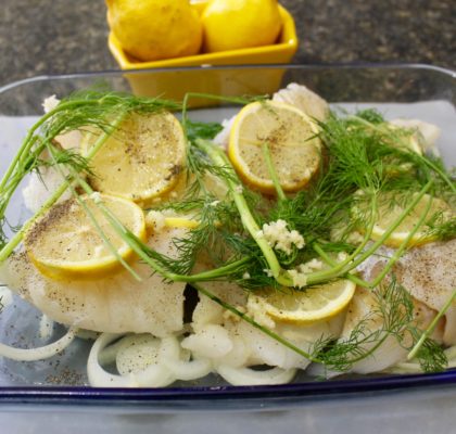 LEMON DILL BAKED COD