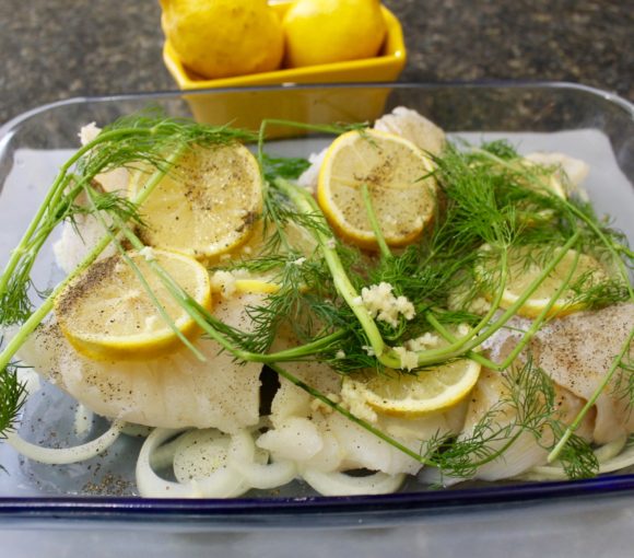 LEMON DILL BAKED COD