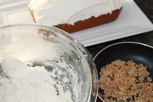 Pound Cake with Coconut Butter Icing