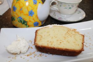 Pound Cake with Coconut Butter Icing