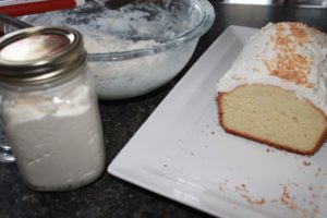 Pound Cake with Coconut Butter Icing