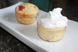 Rhubarb Muffins and Boiled Icing