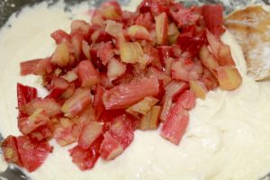 Rhubarb Muffins and Boiled Icing