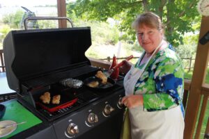 Fish Fry on Outside Grill