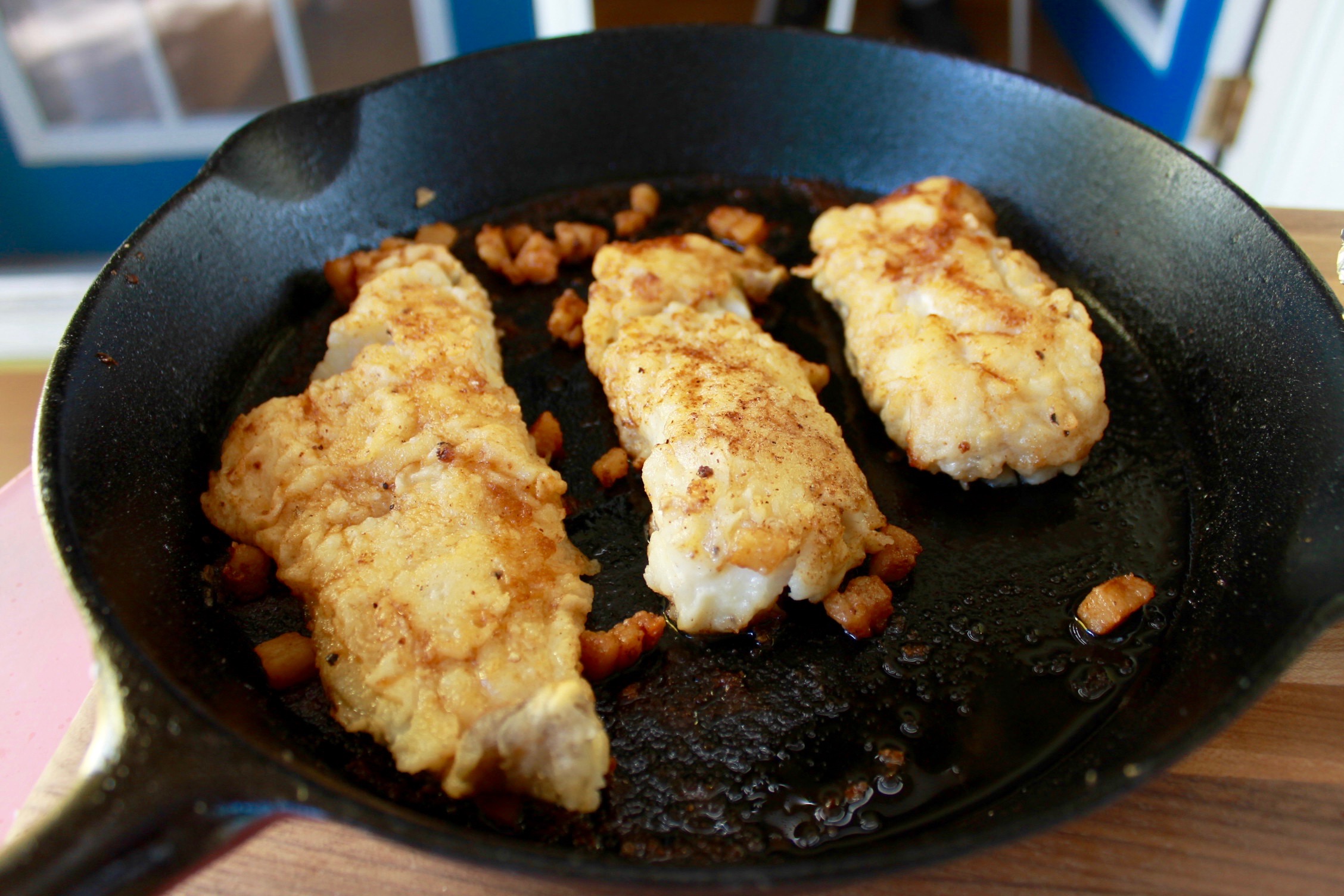 Fish Fry on Outside Grill - Bonita's Kitchen