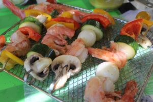 Grilled Steak and Shrimp Kabobs