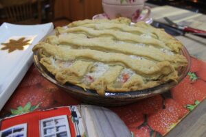 Grandma's Rhubarb Custard Pie