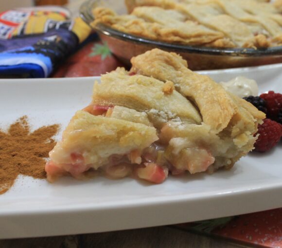 Grandma's Rhubarb Custard Pie