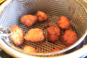 deep fry cod fish bites