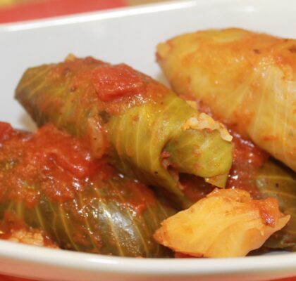 Turkey Cabbage Rolls - Slow Cooked