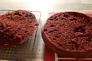 Red Velvet Valentine Heart Cake