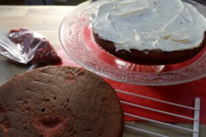 Red Velvet Valentine Heart Cake