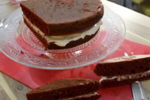 Red Velvet Valentine Heart Cake