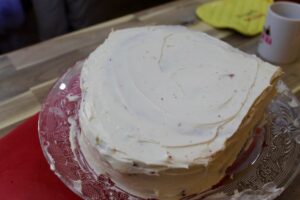 Red Velvet Valentine Heart Cake