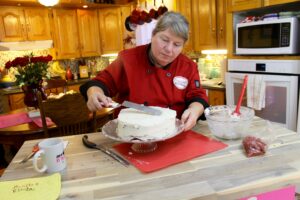 Red Velvet Valentine Heart Cake