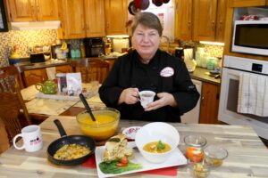 Butternut Squash Soup and Western Sandwich