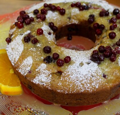 ORANGE PARTRIDGEBERRY RING