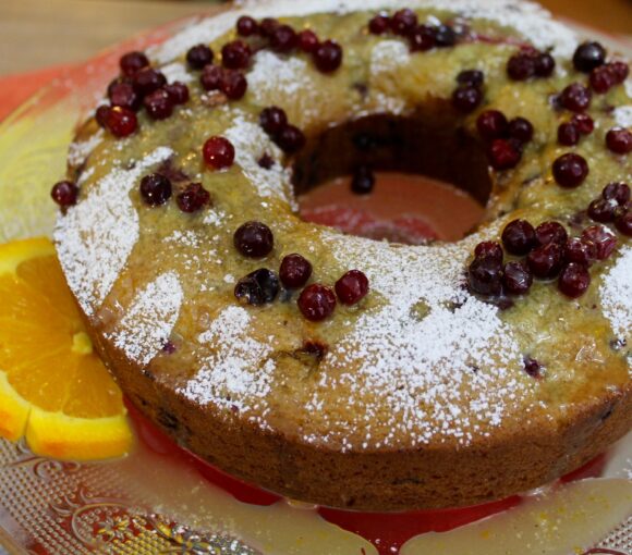 ORANGE PARTRIDGEBERRY RING