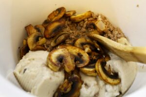 Mushroom and Ground Beef Stew
