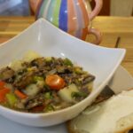 MUSHROOM  and GROUND BEEF STEW