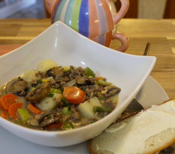 MUSHROOM and GROUND BEEF STEW